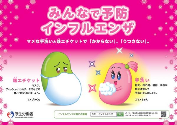 インフルエンザ予防啓発ポスター