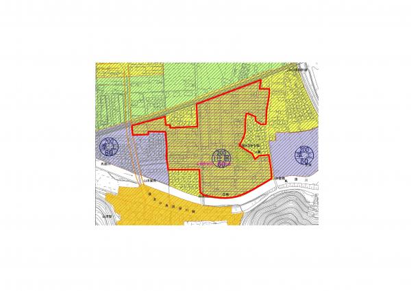 正條南位置図用途位置図【用途地域】