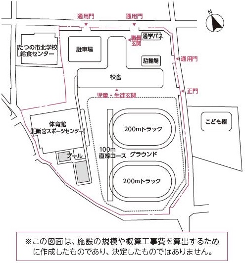 新宮地域小中一貫校配置図