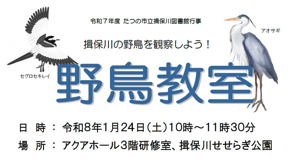 揖保川図書館 野鳥教室