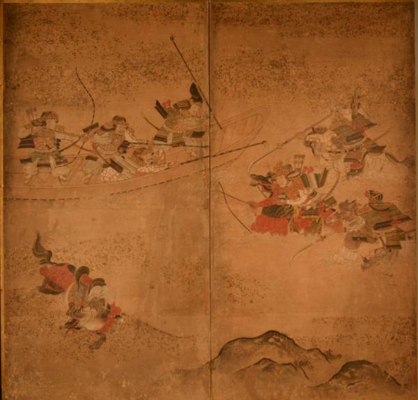 源平合戦図屏風の写真