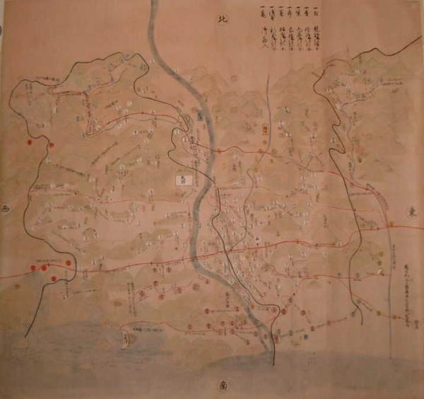 揖東・揖西郡絵地図