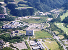 播磨科学公園都市を上空から撮影した写真