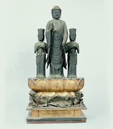 普音寺の阿弥陀三尊立像