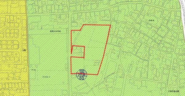 正條中位置図用途位置図【用途地域】