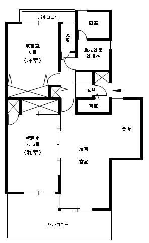 2LDK間取図