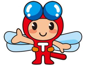 たつの市のイメージキャラクターの、可愛らしい赤とんぼくんの画像
