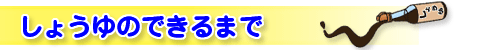 しょうゆのできるまで
