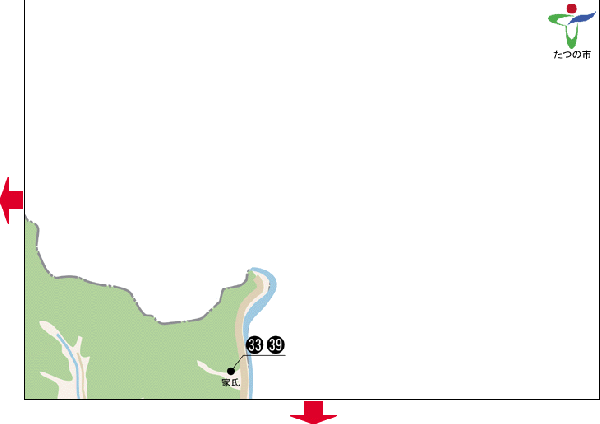 たつの市にある一部地域の地図B1
