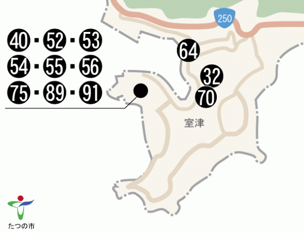 室津の地図