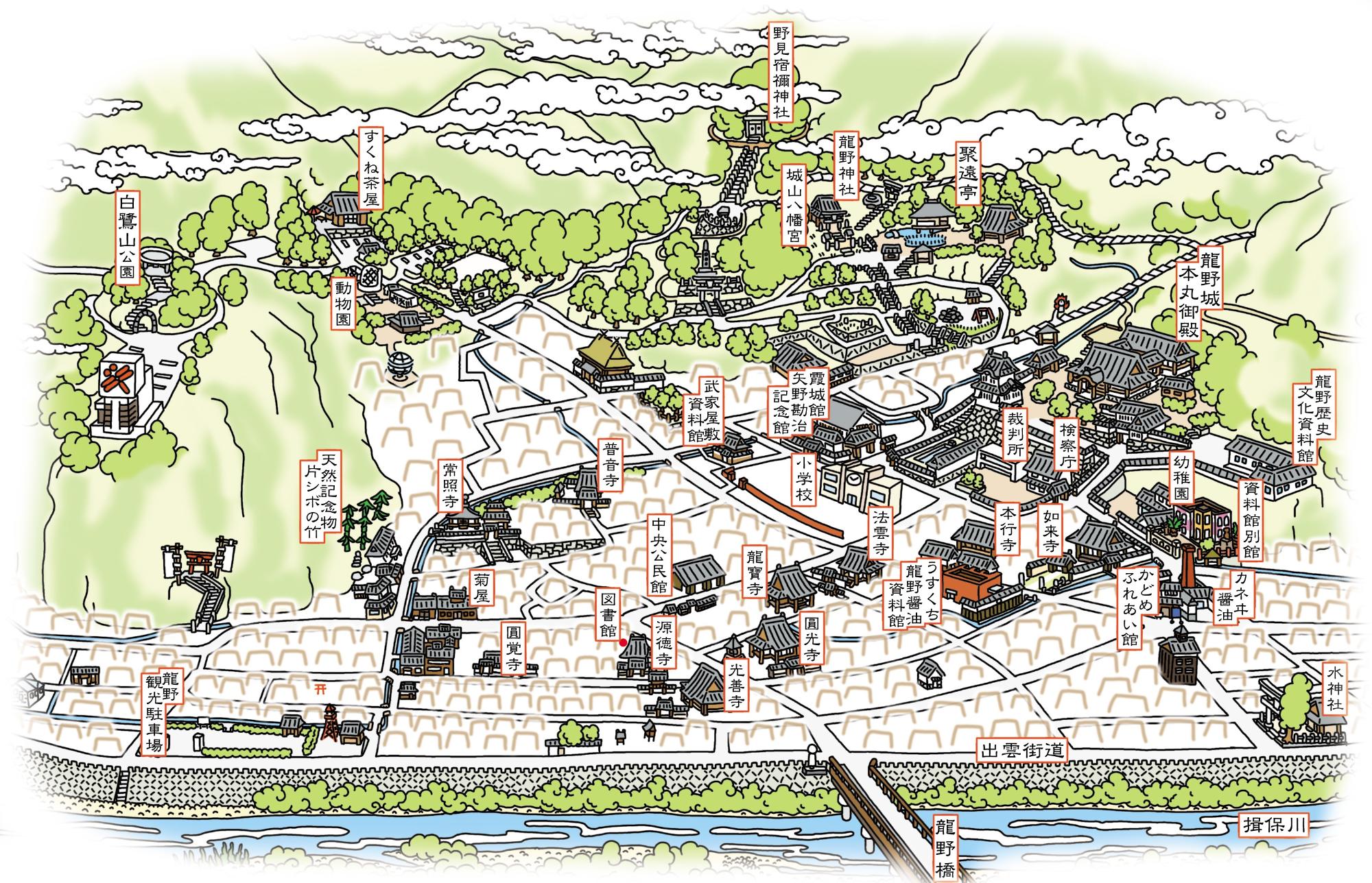 「播州龍野鳥観図」