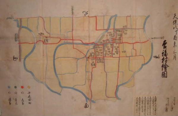 吉福村絵地図